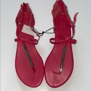 NY&Co Strappy Hot Pink Sandals size 7